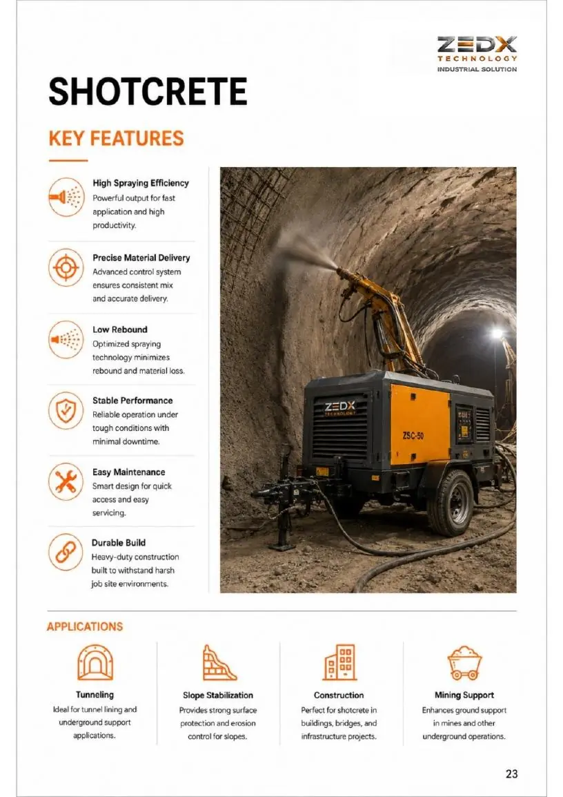 Shotcrete configuration details