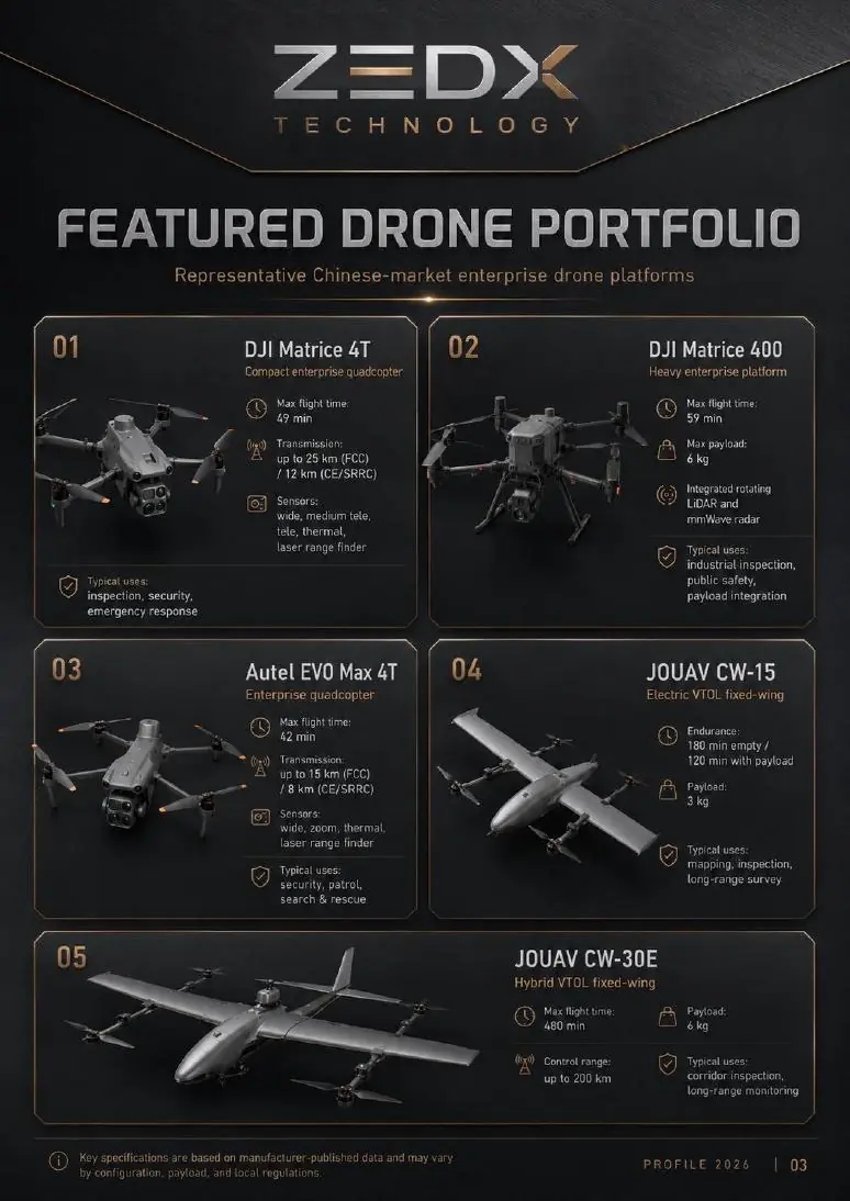 Drone portfolio