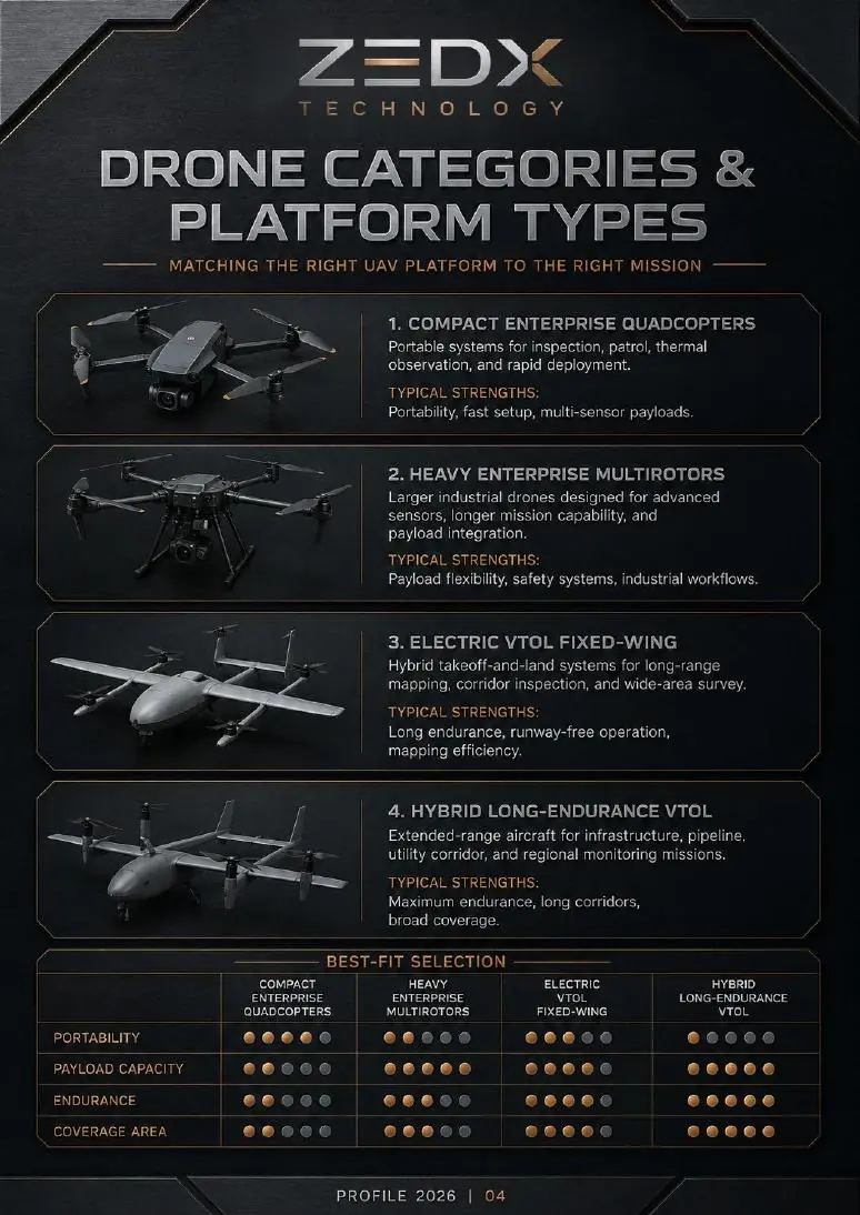 Drone categories