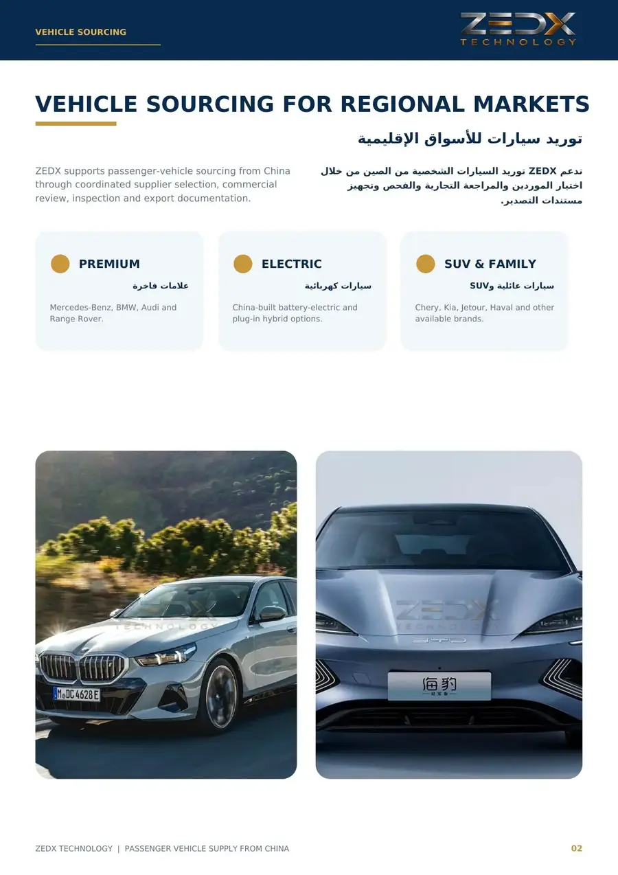 Passenger vehicle catalog page 2