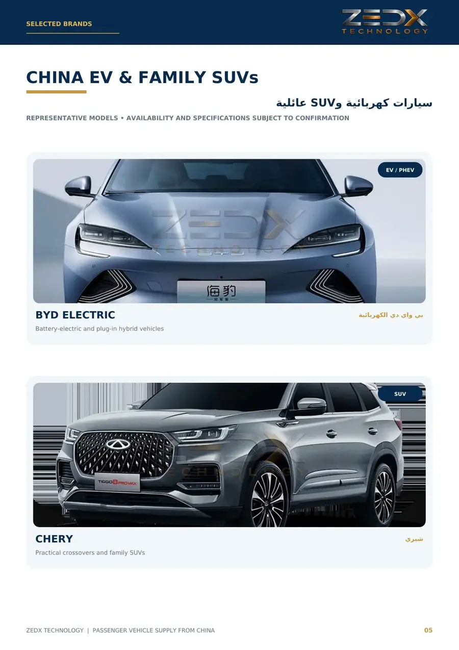 Passenger vehicle catalog page 5