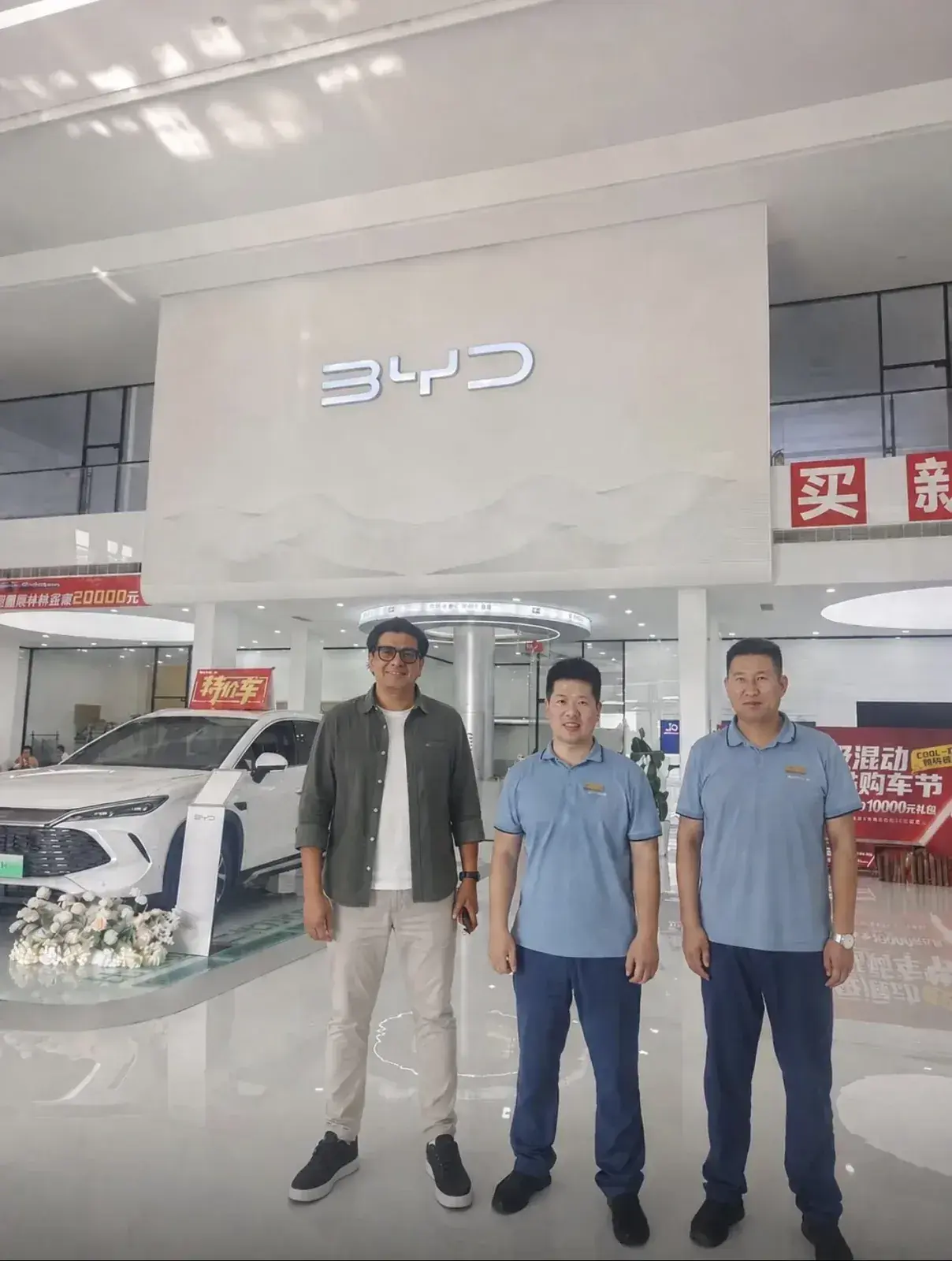 BYD vehicle sourcing visit